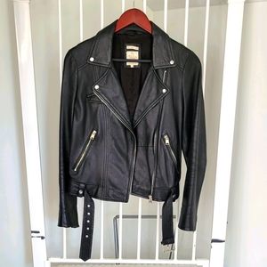 Zara faux leather jacket